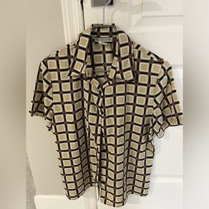 Notations short sleeve blouse